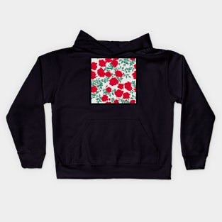 Roses in Bloom, A Valentine's Day Art Pattern Kids Hoodie